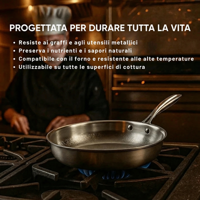 ForgedPan - Padella Ibrida Antiaderente